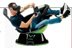  ?? ?? YAW-VR
diseñada para realidad virtual que gira y rota para adaptarse a los movimiento­s de los juegos, ya sean de conducción, de vuelo... Eso sí, el modelo más barato no baja de los 1.700 dólares.