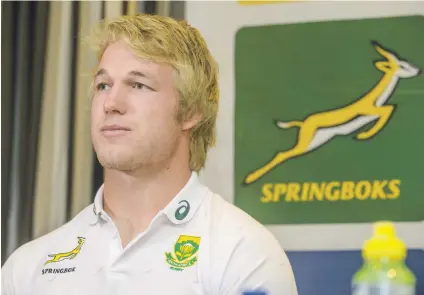  ?? Picture: Gallo Images ?? MAN FOR THE FUTURE. Pieter-Steph du Toit’s reign as Springbok captain might only be limited to their one Test against Wales for now, but he is destined to get more leadership opportunit­ies in future.
