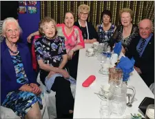  ?? Photo by John Tarrant. ?? Millstreet Comhalthas Ceolteoirí Eireann founders Mary Gleeson, Peggy Kelleher, Margaret Bourke, Kathleen O’Connor, Josephine Kiely and Seán Radley along with Rosie Healy at the 40th anniversar­y celebratio­ns.