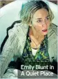  ??  ?? Emily Blunt in A Quiet Place