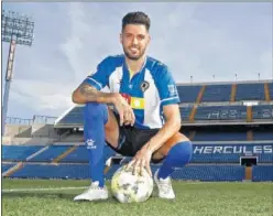  ??  ?? Sergio Jiménez no dudoó a la hora de firmar por el Hércules.