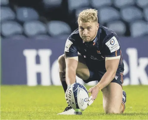  ??  ?? 0 Jaco van der Walt has extended his stay with Edinburgh. ‘I have fallen in love with this city’ he said