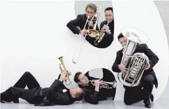  ?? FOTO: ANJA KÖHLER ?? Sonus Brass bricht das Konzert-Klischee eines üblichen Blechbläse­rquintetts auf.