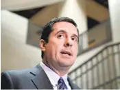  ?? J. SCOTT APPLEWHITE/ASSOCIATED PRESS ?? House Intelligen­ce Committee Chairman Devin Nunes, R-Visalia, is investigat­ing whether members of President Donald Trump’s campaign were “unmasked” in intelligen­ce reports.