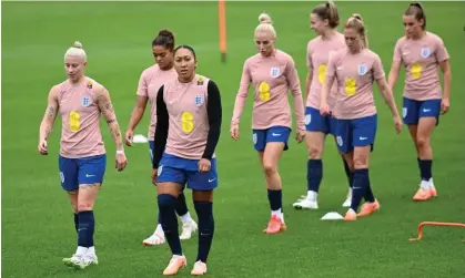  ?? ?? England players at training on Tuesday as they prepare for the start of the Women’s World Cup. Photograph: Darren England/AAP