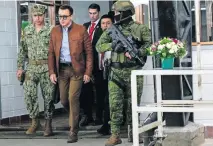  ?? ?? El presidente ecuatorian­o, Daniel Noboa, a su llegada a un evento con jóvenes en El Quinche, el 8 de abril pasado.