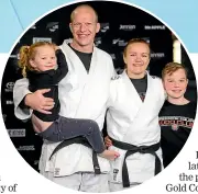  ?? ?? Jason Koster and wife Moira de Villiers will both be competing in Birmingham where daughter Norah and son Sam will be cheering them on.