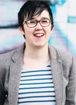  ??  ?? TRAGIC LOSS Lyra McKee was shot while observing rioting in Northern Ireland