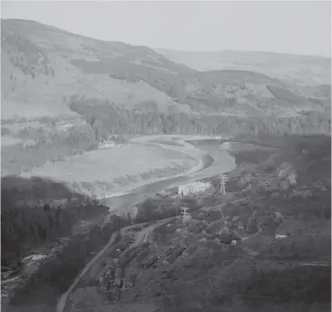  ??  ?? A different time: the former Hydro Board’s Tummel-garry hydro-electric scheme, pictured in 1950