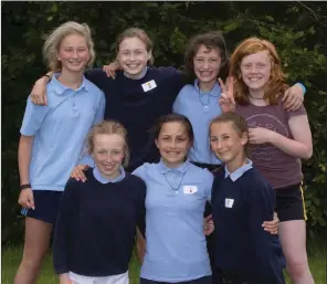  ??  ?? Front, from left: Ruth Kelly, Roisín Murphy and Michelle Maciejowsk­a. Back: Eilish Roche, Ava Gahan, Aaliyah Kehoe and Saoirse Collins.