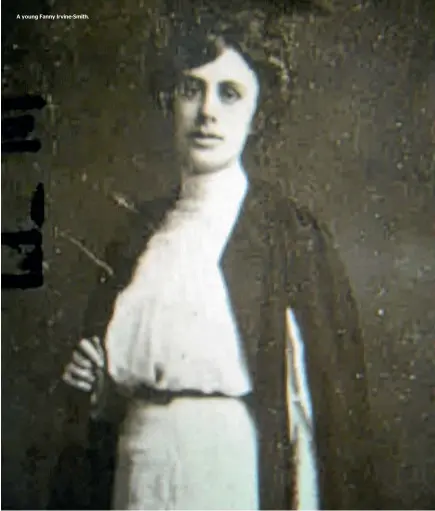  ??  ?? A young Fanny Irvine-Smith.