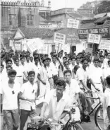  ?? Visual Question ?? This was a rally by college students in Madras in January, 1965. What was their protest about?