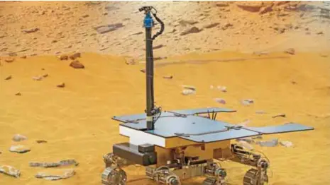  ?? / GETTY IMAGES ?? Un prototipo del rover ExoMars. La Agencia Espacial Europea (ESA) y el Roscosmos anunciaron que han decidido posponer el lanzamient­o de la segunda misión para estudiar el Planeta Rojo hasta el año 2022.