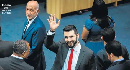  ?? FELIPE RAU/ESTADÃO ?? Eleição. Tuma recebeu 51 votos