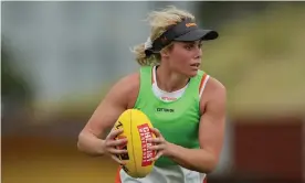  ?? Photograph: Mark Metcalfe/AFL Photos/Getty ?? Former AFLW player Jacinda Barclay’s brain has been donated to concussion research following her death in October last year.