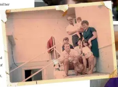  ??  ?? Nancy Bowers, in green above (and right), with family members at her Waihi Beach home.