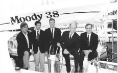  ??  ?? ABOVE The Moody team included (from left) Bill Dixon, Simon Limb, John Moody, David King and David Moody