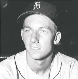  ?? AP FILES ?? Al Kaline, known affectiona­tely as “Mr. Tiger” after spending his entire 22-season Hall of Fame career with the Detroit Tigers, died on Monday at age 85. This photo was taken in 1953, his first year in the majors.