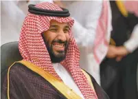  ?? PHOTO OBANDAR ALJALOUD/PALAIS ROYAL SAOUDIEN/AFP ?? Le prince Mohammed ben Salmane tente de convaincre le monde qu’il est le réformateu­r attendu.
