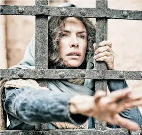  ?? HISTORY CHANNEL ?? Actress Roma Downey plays Mother Mary in a scene from The Bible miniseries. A companion film, Son of God, will be released in February.