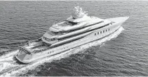  ?? JEFF BROWN/COURTESY ?? The 311-foot, 8-inch Madsummer yacht from German shipyard Lürssen will make its world debut in Fort Lauderdale.