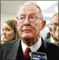  ?? JACQUELYN MARTIN / AP ?? Sen. Lamar Alexander, R-Tenn., blocked passage of the funding, demanding progress on rewriting parts of the Higher Education Act.