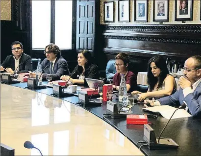  ?? NÚRIA JULIÀ / ACN / ARCHIVO ?? Imagen de la última junta de portavoces del Parlament, celebrada el pasado 17 de julio