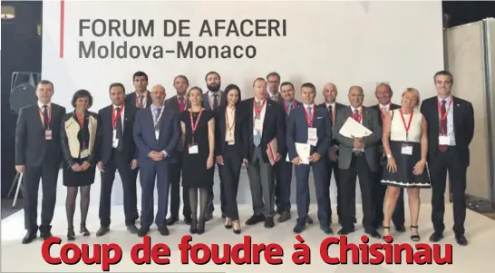  ??  ?? Quasiment déjà tous présents en début de semaine en Slovaquie, les membres de la délégation du Monaco Economic Board ont plébiscité ces deux jours de rencontres économique­s à Chisinau, capitale de la Moldavie, où leurs hôtes avaient mis les petits...