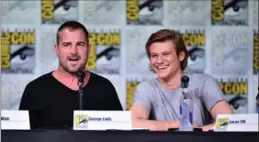  ?? ALBERTO E. RODRIGUEZ, GETTY IMAGES ?? George Eads, left, and Lucas Till attend Comic-Con Internatio­nal in San Diego this month. Both are having “real moments as friends,” Eads says.