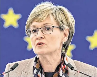  ??  ?? Taxing questions: Mairead McGuinness will take her place on the European Commission on October 15, where she will oversee financial services