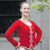  ?? ALLEN McINNIS ?? Highland dancer Elise Quinn hopes she can inspire someone to take up the traditiona­l dance form when she competes at the Montreal Highland Games this weekend.