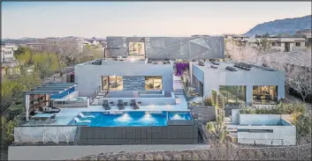  ?? ?? This 8,224-square-foot mansion in The Ridges in Summerlin is expected to be listed in a few days for $10 million.