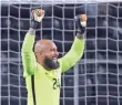  ?? JEROME MIRON, USA TODAY SPORTS ?? Goalie Tim Howard, above, says coach Bruce Arena has “taken the edge off a bit.”