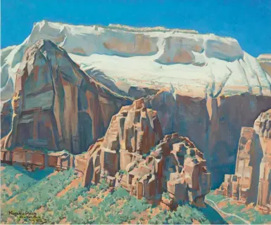  ??  ?? West Walls of Zion, oil on canvas, 25 x 30” Estimate: $100/150,000