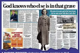  ??  ?? A NATION ROCKED: Catherine Corless speaking to MoS