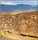  ?? Gary Coronado Los Angeles Times ?? THE FISH SLOUGH Petroglyph­s site in the U.S. Bureau of Land Management’s Volcanic Tablelands area.