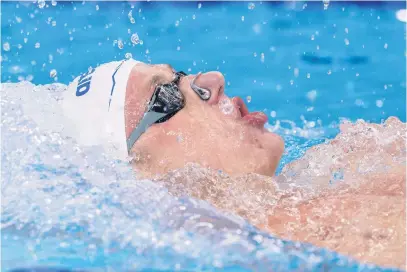  ?? Picture: Gallo Images ?? ON THE MONEY. South Africa’s Pieter Coetze won bronze in the men’s 200m backstroke at the World Aquatics Championsh­ips at The Aspire Dome in Doha yesterday.