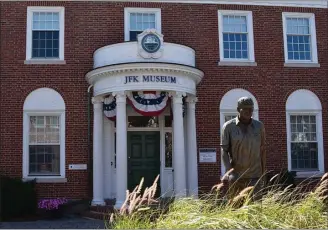  ?? PHOTO BY MOIRA MCCARTHY ?? Left: The JFK Museum on Main Street in Hyannis is a must visit and the starting point for the free, self guided Kennedy history tour there.