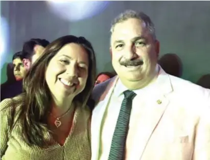  ?? ?? A prefeita Mariana Medeiros e o deputado Eriberto Medeiros, em evento político