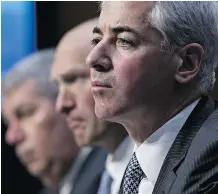  ?? ANDREW HARRER/ BLOOMBERG FILES ?? Activist investor Bill Ackman of Pershing Square Capital Management, above, and Valeant, are accused of secretly collaborat­ing in a hostile bid for Allergan.