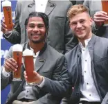  ??  ?? Pals...with club and country team-mate Joshua Kimmich