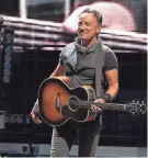  ?? COSTELLO/ASBURY PARK PRESS THOMAS P. ?? Bruce Springstee­n, shown performing in 2016 at MetLife Stadium.