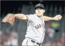  ?? MATT YORK — THE ASSOCIATED PRESS ?? The Giants’ Ty Blach had not given up a homer this season before A.J. Pollock victimized him in the sixth inning of Blach’s fourth start.