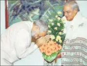  ?? HT ARCHIVE ?? ▪ Prime Minister Narendra Modi said Atal Bihari Vajpayee was the one who entrusted him with responsibi­lities in Gujarat as well as at the national level.