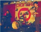  ??  ?? The band playing at Pianos in New York City