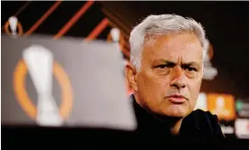  ?? ?? Clubs over the past decade such as Manchester United and Spurs have turned to José Mourinho only when they are already on a downswing. Photograph: Ciro de Luca/Reuters