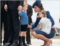  ?? PICTURE: REUTERS ?? Prince William, Catherine, Duchess of Cambridge, Prince George and Princess Charlotte arrive in Victoria, Canada.