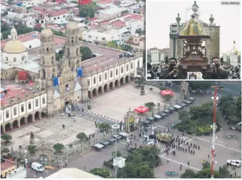  ?? FOTOS: ESPECIAL ?? BASÍLICA DE ZAPOPAN. Lució semi vacío el evento este año debido a las medidas sanitarias por la pandemia de COVID-19.