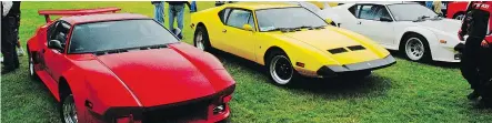  ??  ?? Following are Province Driving editor Andrew McCredie’s top 10 picks of Metro Vancouver car shows taking place throughout the summer: Three very different Panteras on display at a previous Italian Car and Motorcycle Show at Waterfront Park in North...