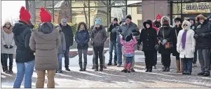  ?? ELIZABETH PATTERSON/CAPE BRETON POST ?? About 60 people attended a rally in Sydney on Saturday afternoon against Islamophob­ia and deportatio­ns.